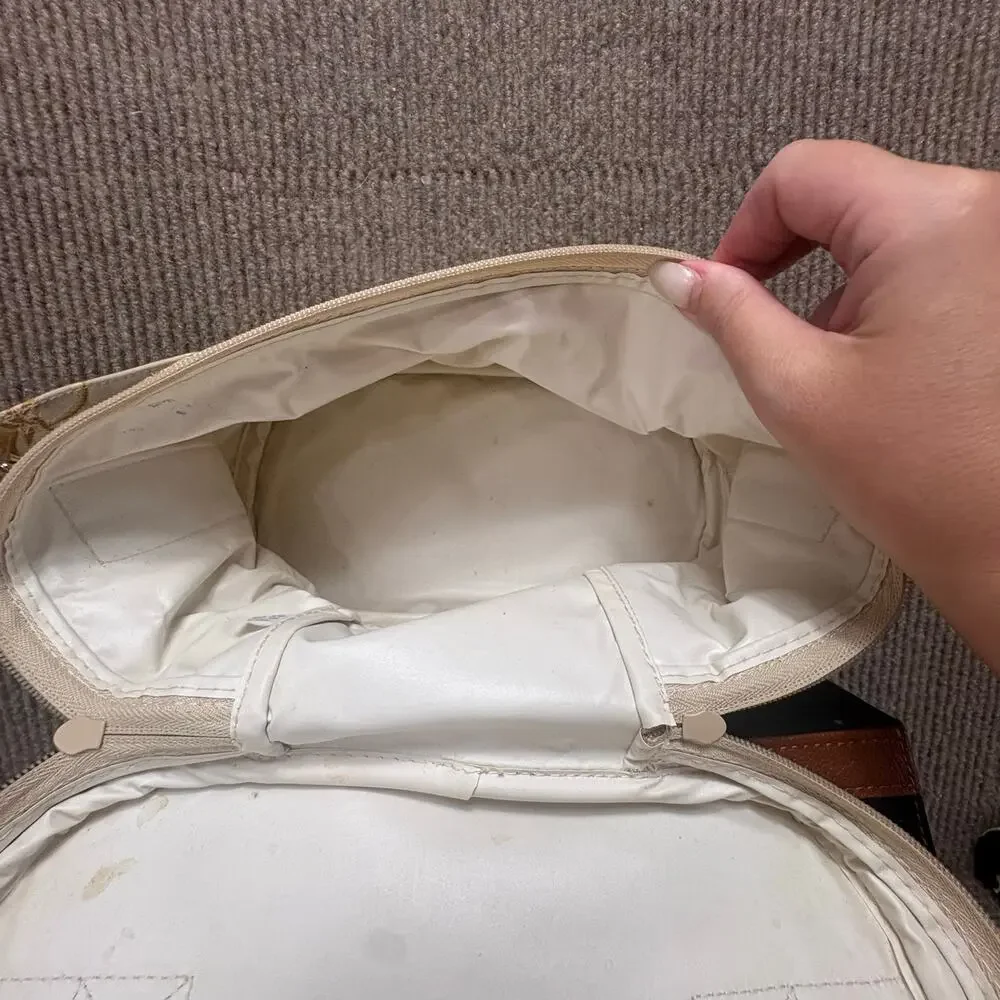 Vintage 90’s Celestial Train Case With Strap Sun Moon